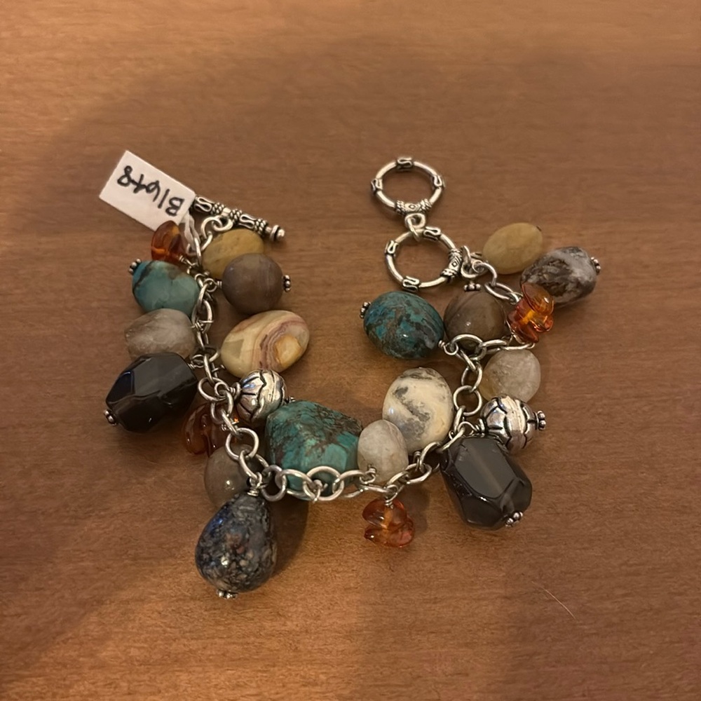 Silpada Smoky Quartz, Turquoise Bracelet